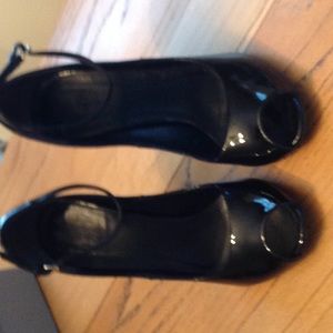 Black patent leather stilett